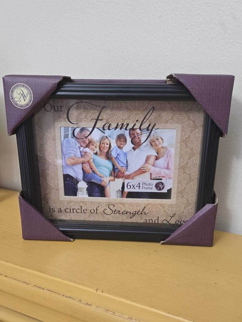 Kohl's Black 'Our Family' Decorative Picture Frame with Beige Mat